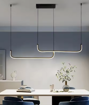 Moderne LED Kroonluchter – Aluminium Hanglamp voor Woonkamer, Eetkamer & Slaapkamer