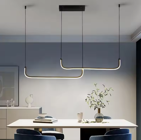Moderne LED Kroonluchter – Aluminium Hanglamp voor Woonkamer, Eetkamer & Slaapkamer
