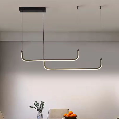 Moderne LED Kroonluchter – Aluminium Hanglamp voor Woonkamer, Eetkamer & Slaapkamer