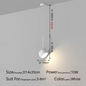Moderne LED Hanglamp Zwart/Wit – Minimalistische Design Pendellamp met 3 Lichtkleuren via Wandschakelaar – LED Hanglamp voor Woonkamer, Eetkamer, Loft & Slaapkamer