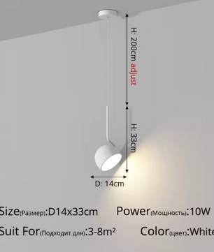 Moderne LED Hanglamp – Zwart/Wit Design voor Woonkamer, Eetkamer & Loft