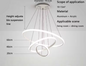 Moderne LED Kroonluchter – Luxe Cirkel Hanglamp voor Woonkamer & Eettafel