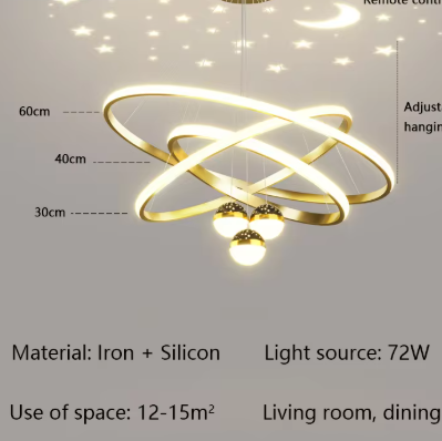 Moderne LED Kroonluchter – Luxe Cirkel Hanglamp voor Woonkamer & Eettafel