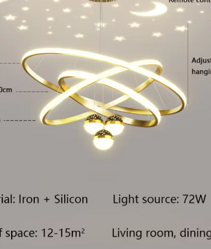Moderne LED Kroonluchter – Luxe Cirkel Hanglamp voor Woonkamer & Eettafel