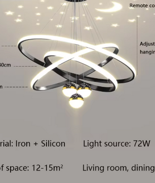 Moderne LED Kroonluchter – Luxe Cirkel Hanglamp voor Woonkamer & Eettafel