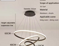 Moderne LED Kroonluchter – Luxe Cirkel Hanglamp voor Woonkamer & Eettafel