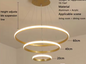 Moderne LED Kroonluchter – Luxe Cirkel Hanglamp voor Woonkamer & Eettafel