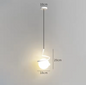 Nordic Glazen Hanglamp – Moderne LED Binnenverlichting, 3 Lichtkleuren