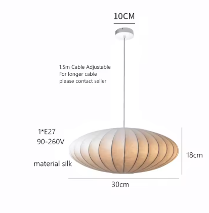 Nordic Wabi Sabi Satijnen Hanglamp – Moderne LED Kroonluchter met E27 Fitting