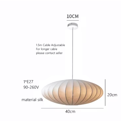 Nordic Wabi Sabi Satijnen Hanglamp – Moderne LED Kroonluchter met E27 Fitting