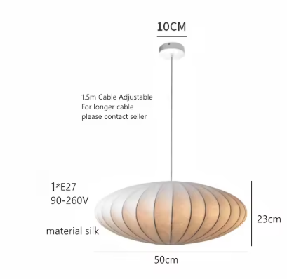 Nordic Wabi Sabi Satijnen Hanglamp – Moderne LED Kroonluchter met E27 Fitting