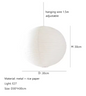 Japanse Rijstpapieren Hanglamp – Wabi Sabi Design – Ronde Papierlamp met E27 Fitting – Zen & Scandinavische Sfeerverlichting voor Woonkamer en Slaapkamer