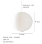 Japanse Rijstpapieren Hanglamp – Wabi Sabi Design – Ronde Papierlamp met E27 Fitting – Zen & Scandinavische Sfeerverlichting voor Woonkamer en Slaapkamer