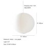 Japanse Rijstpapieren Hanglamp – Wabi Sabi Design – Ronde Papierlamp met E27 Fitting – Zen & Scandinavische Sfeerverlichting voor Woonkamer en Slaapkamer