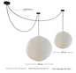 Japanse Rijstpapieren Hanglamp – Wabi Sabi Design – Ronde Papierlamp met E27 Fitting – Zen & Scandinavische Sfeerverlichting voor Woonkamer en Slaapkamer