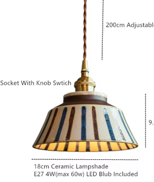 Nordic Keramische LED Hanglamp – Modern & Stijlvol Ontwerp, E27 Fitting