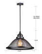 Vintage Retro Zwarte Hanglamp – Industriële Net-Cage Stijl, E27 LED Armatuur