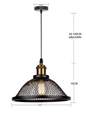 Vintage Retro Zwarte Hanglamp – Industriële Net-Cage Stijl, E27 LED Armatuur