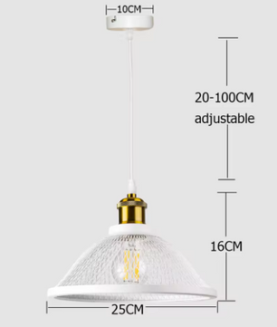 Vintage Retro Zwarte Hanglamp – Industriële Net-Cage Stijl, E27 LED Armatuur