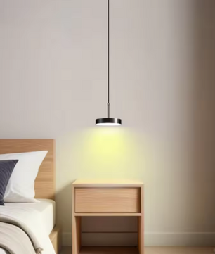 Nordic Moderne LED Hanglamp – Minimalistisch Design met Gouden Lampenkap