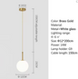 Moderne LED Hanglamp met Glazen Bol – Scandinavisch Design – Witte of Rookgrijze Plafondlamp voor Slaapkamer, Studiekamer & Hotel