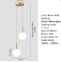 Moderne LED Hanglamp met Glazen Bol – Scandinavisch Design – Witte of Rookgrijze Plafondlamp voor Slaapkamer, Studiekamer & Hotel