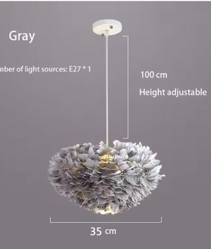Veren Kroonluchter – Moderne Scandinavische Hanglamp met E27 LED