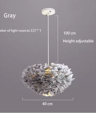 Veren Kroonluchter – Moderne Scandinavische Hanglamp met E27 LED