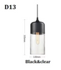 Moderne Nordic LED Hanglamp – Glas & Metaal, Zwart/Wit Design