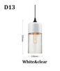 Moderne Nordic LED Hanglamp – Glas & Metaal, Zwart/Wit Design
