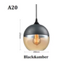 Moderne Nordic LED Hanglamp – Glas & Metaal, Zwart/Wit Design