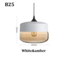 Moderne Nordic LED Hanglamp – Glas & Metaal, Zwart/Wit Design
