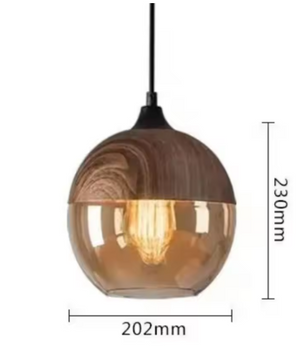Moderne Nordic LED Hanglamp – Glas & Metaal, Zwart/Wit Design