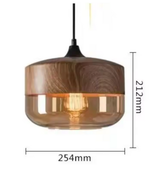 Moderne Nordic LED Hanglamp – Glas & Metaal, Zwart/Wit Design