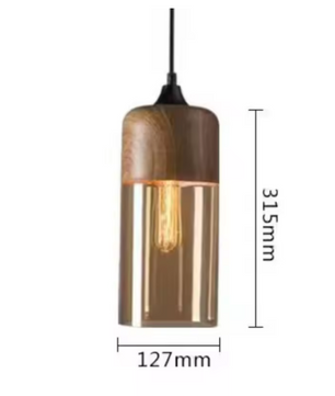 Moderne Nordic LED Hanglamp – Glas & Metaal, Zwart/Wit Design