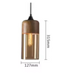 Moderne Nordic LED Hanglamp – Glas & Metaal, Zwart/Wit Design