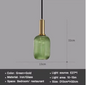 Nordic Glazen Hanglamp – Cognac, Groen, Wit & Rookgrijs, Modern Design
