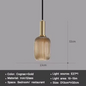 Nordic Glazen Hanglamp – Cognac, Groen, Wit & Rookgrijs, Modern Design