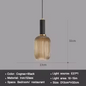Nordic Glazen Hanglamp – Cognac, Groen, Wit & Rookgrijs, Modern Design