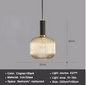 Nordic Glazen Hanglamp – Cognac, Groen, Wit & Rookgrijs, Modern Design