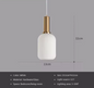 Nordic Glazen Hanglamp – Cognac, Groen, Wit & Rookgrijs, Modern Design