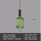 Nordic Glazen Hanglamp – Cognac, Groen, Wit & Rookgrijs, Modern Design