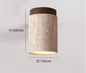 Travertijn Plafondlamp – Moderne Stenen Inbouwlamp voor Hal & Slaapkamer