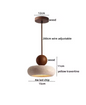 Travertijn Hanglamp – Moderne Grotsteen LED Plafondlamp met Houten Accenten