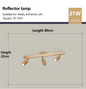 Noordse Houten Plafondlamp – Verstelbare Draaibare Spotlight