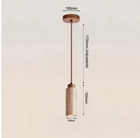 Wabi Sabi Hanglamp – Travertijn Plafondlamp