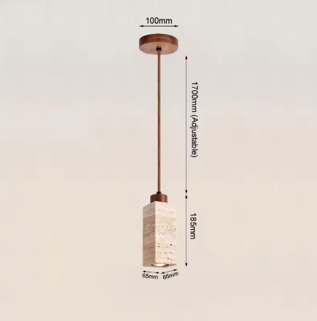 Wabi Sabi Hanglamp – Travertijn Plafondlamp