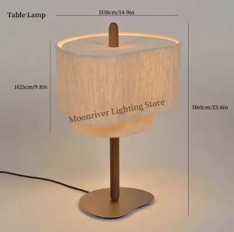 Wabi Sabi Plafondlamp – Stoffen Kroonluchter met LED E27, Japans Minimalistisch Design