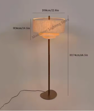 Wabi Sabi Plafondlamp – Stoffen Kroonluchter met LED E27, Japans Minimalistisch Design