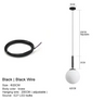 Moderne Kroonluchter – Glazen Bol LED Hanglamp voor Woonkamer, Eetkamer & Slaapkamer